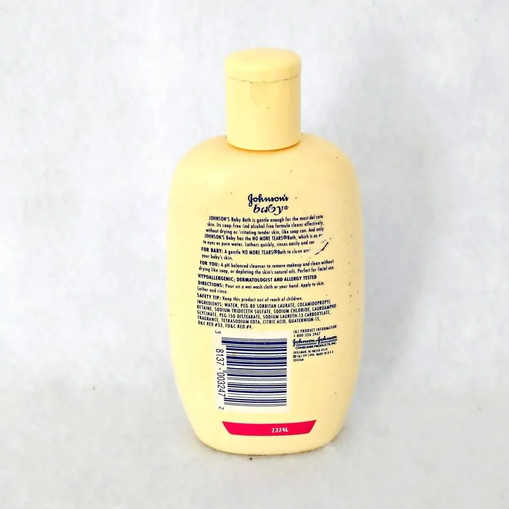 Vintage Johnson's Baby Bath No More Tears 9 oz. Mild Discontinued 1994 USA Made